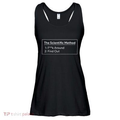 The Scientific Method Fuck Around Find Out Ladies Essential Flowy Tank