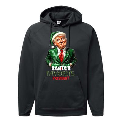 Trump Santa Mugshot Tacky Performance Fleece Hoodie