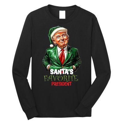 Trump Santa Mugshot Tacky Long Sleeve Shirt