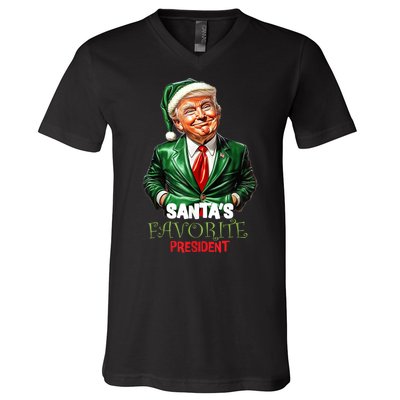 Trump Santa Mugshot Tacky V-Neck T-Shirt