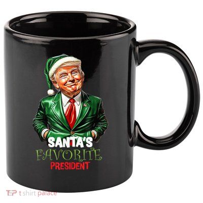 Trump Santa Mugshot Tacky 11oz C Handle Ceramic Mug