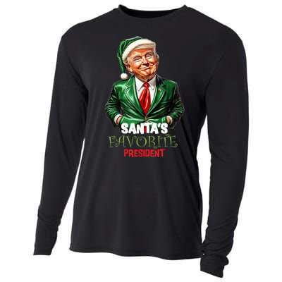 Trump Santa Mugshot Tacky Cooling Performance Long Sleeve Crew