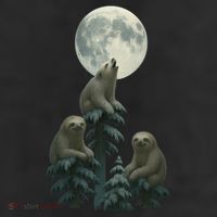 Three Sloths Moon 11oz C Handle Ceramic Mug