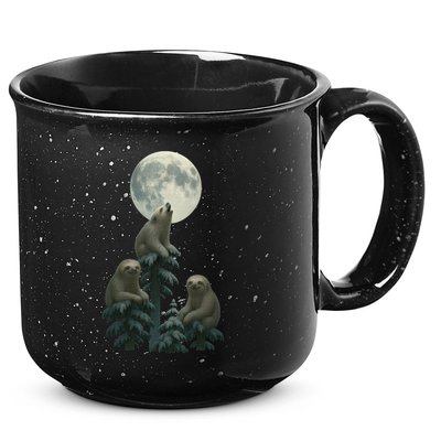 Three Sloths Moon 15oz Campfire Ceramic Mug