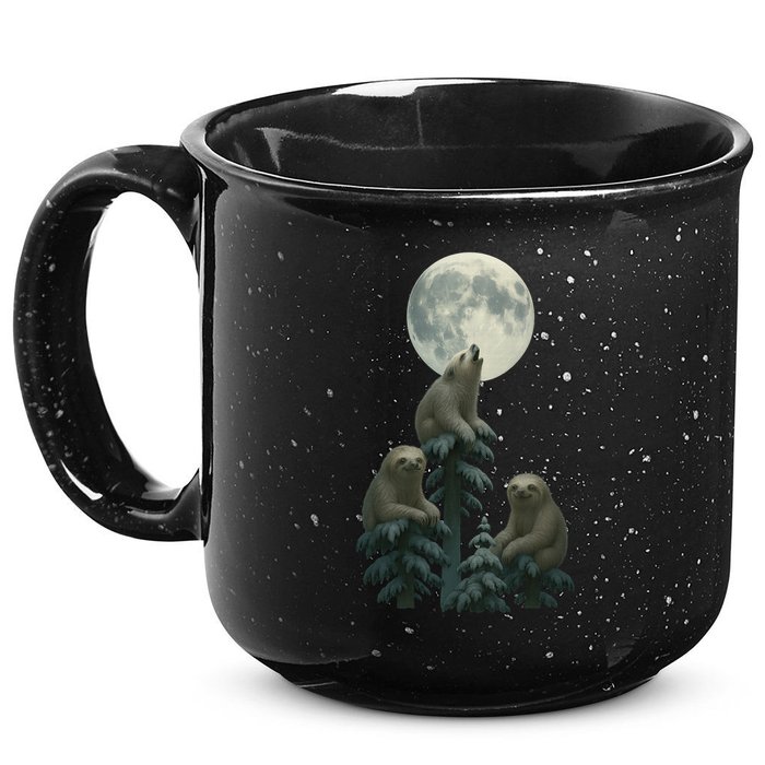 Three Sloths Moon 15oz Campfire Ceramic Mug