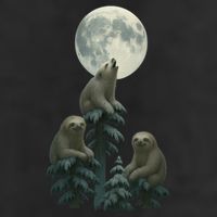 Three Sloths Moon 15oz Campfire Ceramic Mug