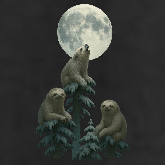 Three Sloths Moon 15oz Campfire Ceramic Mug