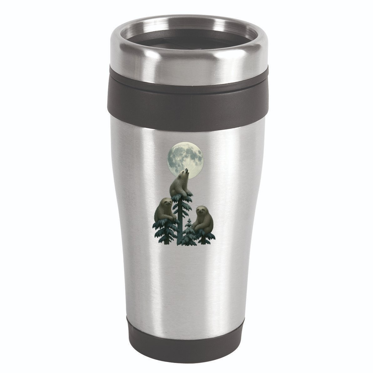 Three Sloths Moon 16oz Travel Tumbler