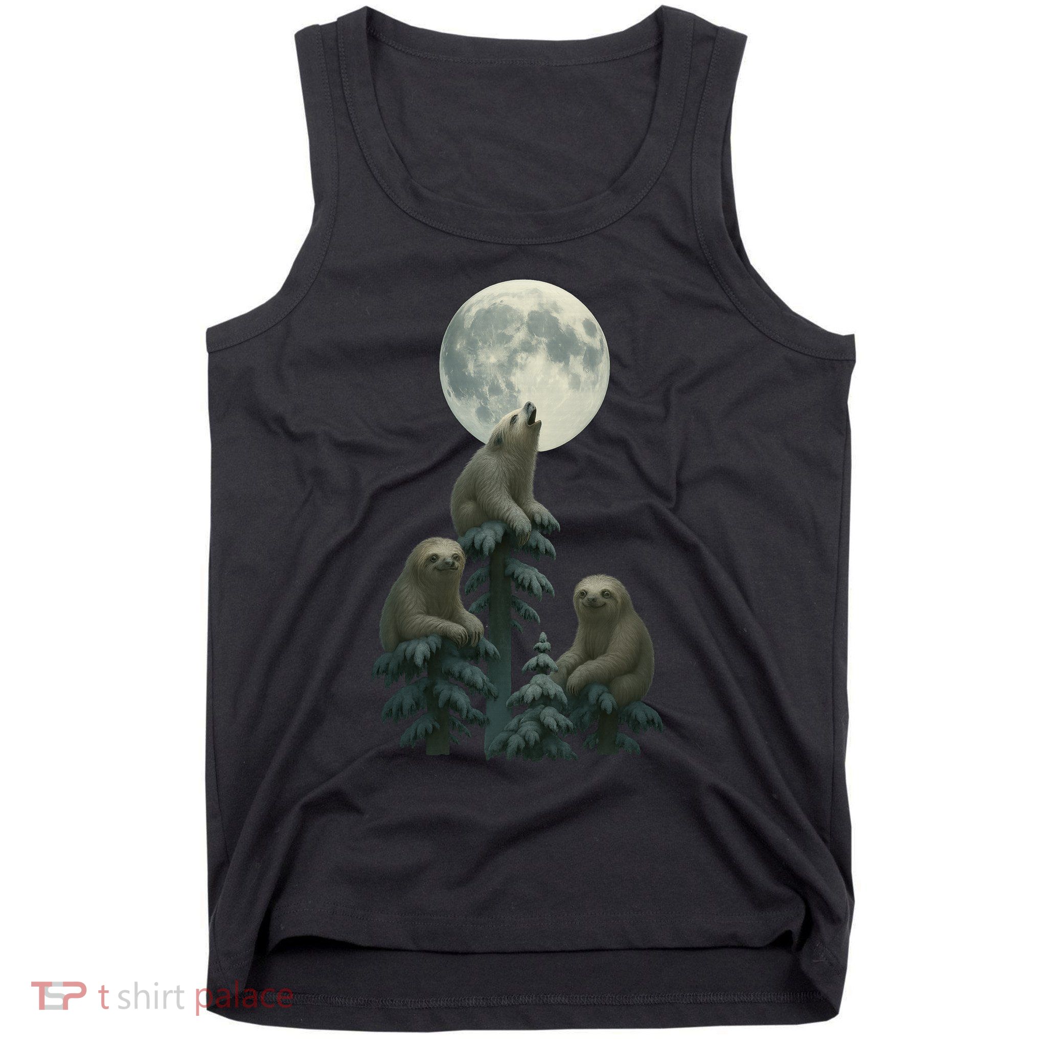 Three Sloths Moon Tank Top