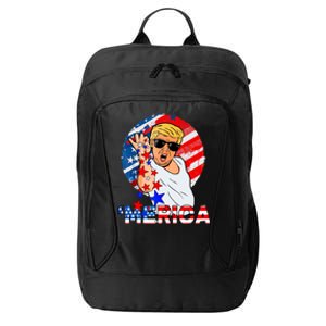 Trump Salt Merica Make USA Great Again USA Flags Boy City Backpack