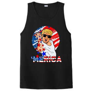 Trump Salt Merica Make USA Great Again USA Flags Boy PosiCharge Competitor Tank