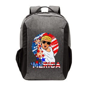 Trump Salt Merica Make USA Great Again USA Flags Boy Vector Backpack