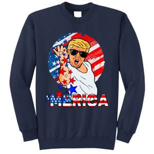 Trump Salt Merica Make USA Great Again USA Flags Boy Sweatshirt