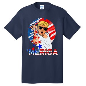 Trump Salt Merica Make USA Great Again USA Flags Boy Tall T-Shirt