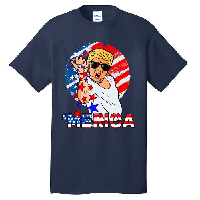 Trump Salt Merica Make USA Great Again USA Flags Boy Tall T-Shirt