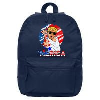 Trump Salt Merica Make USA Great Again USA Flags Boy 16 in Basic Backpack