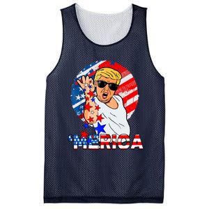 Trump Salt Merica Make USA Great Again USA Flags Boy Mesh Reversible Basketball Jersey Tank