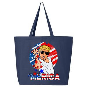 Trump Salt Merica Make USA Great Again USA Flags Boy 25L Jumbo Tote