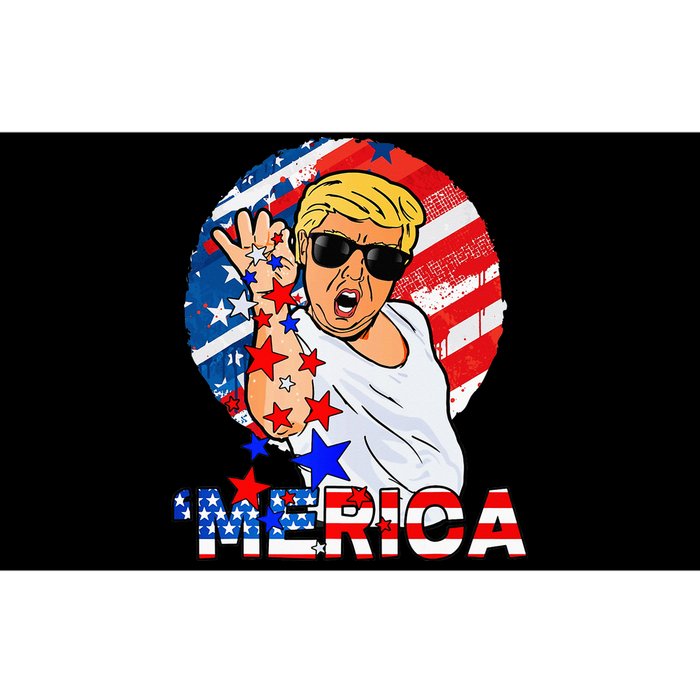 Trump Salt Merica Make USA Great Again USA Flag Bumper Sticker