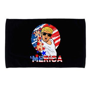 Trump Salt Merica Make USA Great Again USA Flag Microfiber Hand Towel