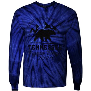 Tennessee Smoky Mountains Family Vacation 2024 Pigeon Forge Tie-Dye Long Sleeve Shirt