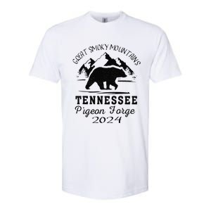 Tennessee Smoky Mountains Family Vacation 2024 Pigeon Forge Softstyle CVC T-Shirt