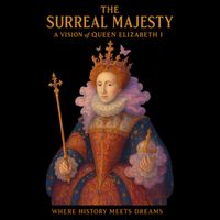 The Surreal Majesty A Vision Of Queen Elizabeth Button