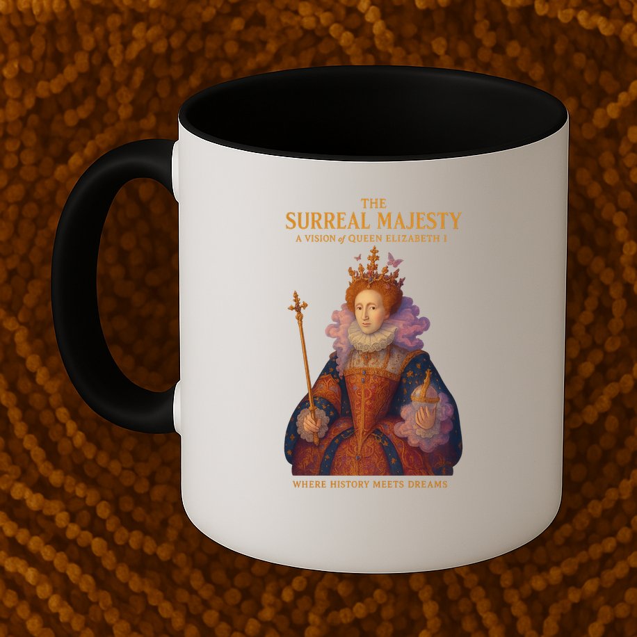 The Surreal Majesty A Vision Of Queen Elizabeth Mug