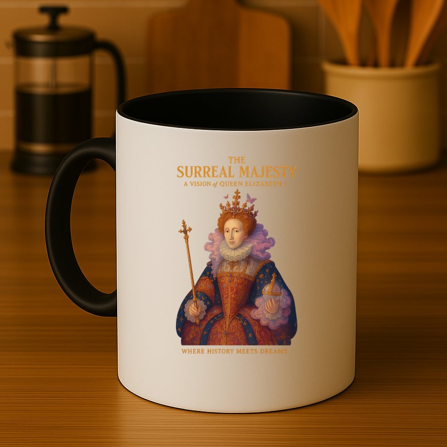 The Surreal Majesty A Vision Of Queen Elizabeth Mug