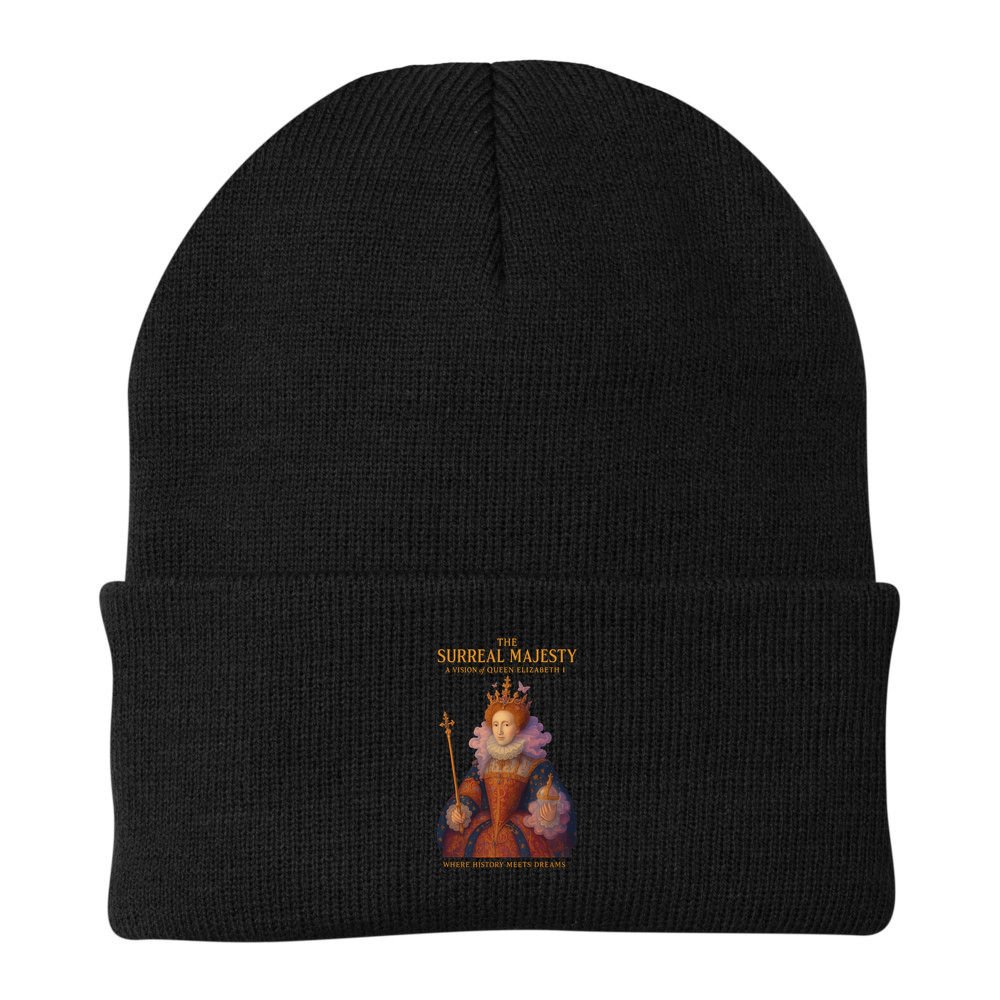 The Surreal Majesty A Vision Of Queen Elizabeth Beanie