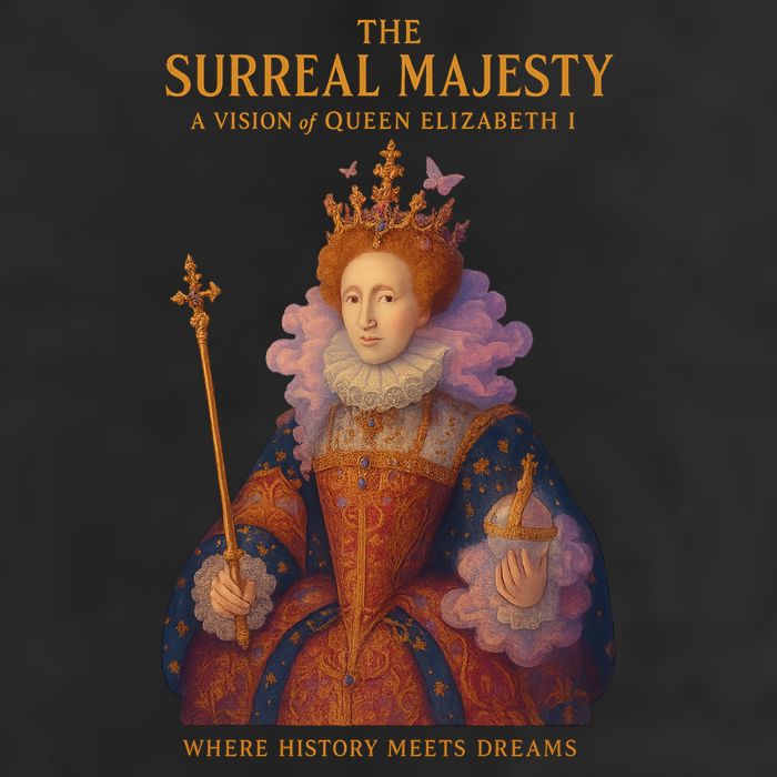 The Surreal Majesty A Vision Of Queen Elizabeth Beanie