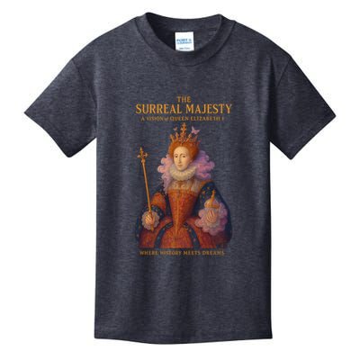 The Surreal Majesty A Vision Of Queen Elizabeth Kids T-Shirt