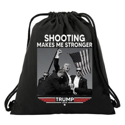 Trump Shooting Makes Me Stronger Shooting Drawstring Bag