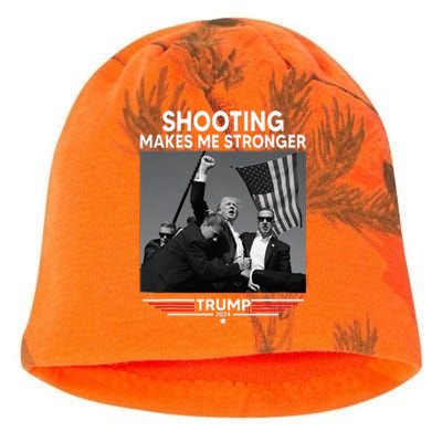 Trump Shooting Makes Me Stronger Shooting Kati - Camo Knit Beanie