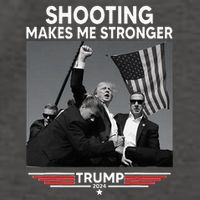 Trump Shooting Makes Me Stronger Shooting Vector Backpack