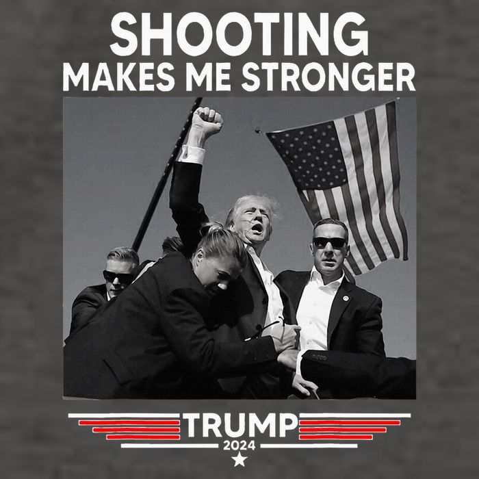 Trump Shooting Makes Me Stronger Shooting Vector Backpack