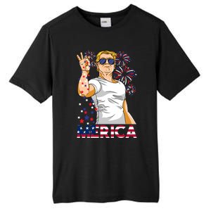 Trump Salt Merica Make Usa Great Again Usa Flag Gift Tall Fusion ChromaSoft Performance T-Shirt