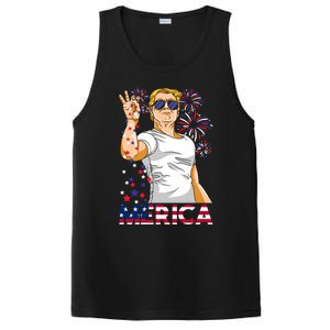 Trump Salt Merica Make Usa Great Again Usa Flag Gift PosiCharge Competitor Tank