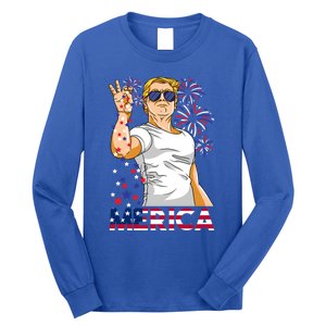 Trump Salt Merica Make Usa Great Again Usa Flag Gift Long Sleeve Shirt