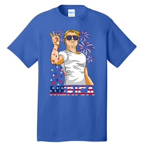 Trump Salt Merica Make Usa Great Again Usa Flag Gift Tall T-Shirt