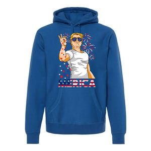 Trump Salt Merica Make Usa Great Again Usa Flag Gift Premium Hoodie