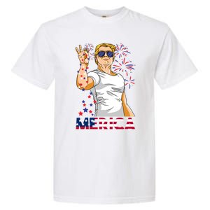 Trump Salt Merica Make Usa Great Again Usa Flag Gift Garment-Dyed Heavyweight T-Shirt