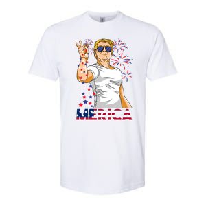 Trump Salt Merica Make Usa Great Again Usa Flag Gift Softstyle CVC T-Shirt