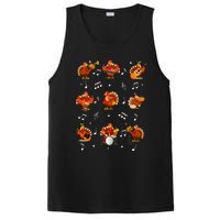 Turkey Squad Music Note Music Teacher Thanksgiving PosiCharge Competitor Tank