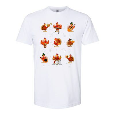 Turkey Squad Music Note Music Teacher Thanksgiving Softstyle CVC T-Shirt