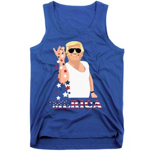 Trump Sunglasses Merica 4th Of July Patriotic American Cool Gift Tank Top