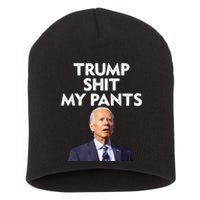 Trump Shit My Pants Joe Biden President Short Acrylic Beanie