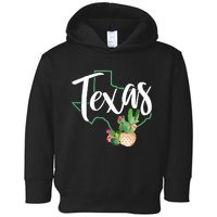 Texas State Map Pride Cactus Vintage Texas Toddler Hoodie