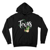 Texas State Map Pride Cactus Vintage Texas Tall Hoodie