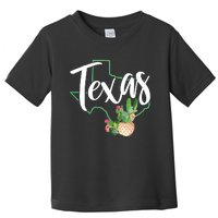 Texas State Map Pride Cactus Vintage Texas Toddler T-Shirt